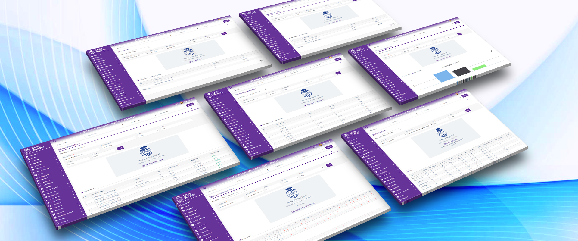 Global Multi School Management System Express